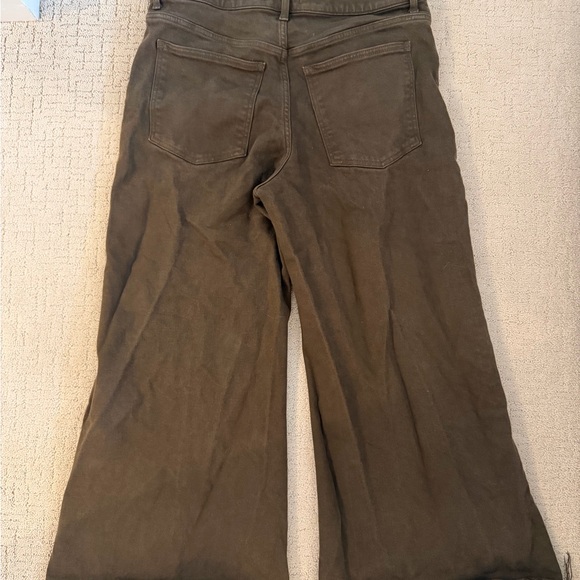 Madewell Wide-Leg High-Rise Pants in Brown - Picture 3 of 3